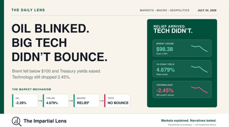 Oil Blinked. Big Tech Didn’t Bounce.